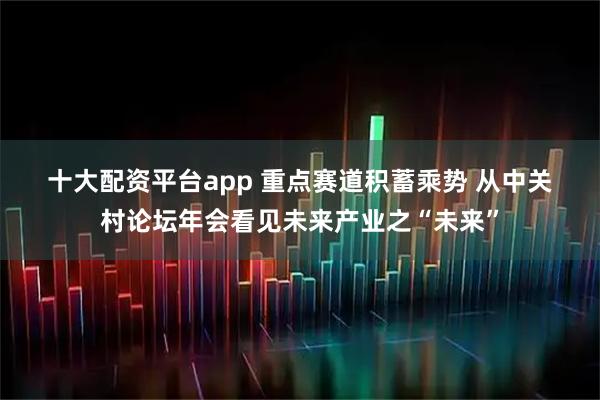 十大配资平台app 重点赛道积蓄乘势 从中关村论坛年会看见未来产业之“未来”